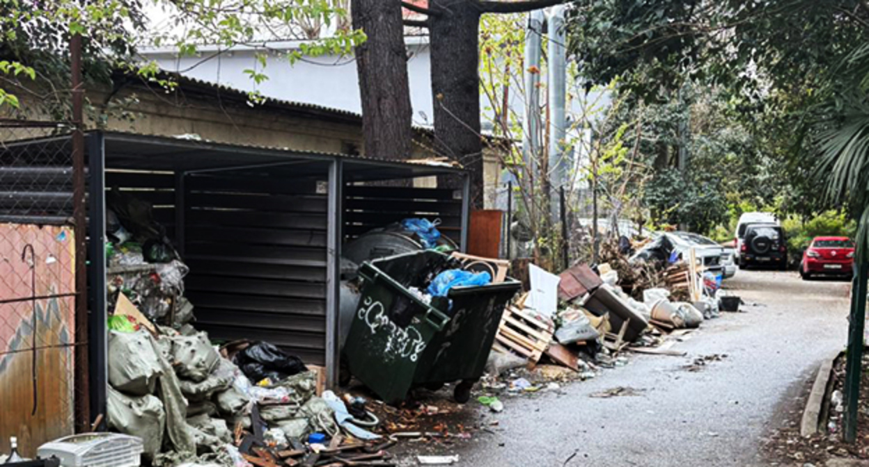 A landfill on Novoselov Street in Sochi. Photo by a "Caucasian Knot" correspondent. A landfill on Novoselov Street in Sochi. Photo by a "Caucasian Knot" correspondent.
