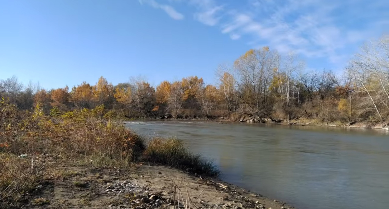 The Sunzha River in Chechnya. Frame from the video https://www.youtube.com/watch?v=4wYF3ZD9hVo The Sunzha River in Chechnya. Frame from the video https://www.youtube.com/watch?v=4wYF3ZD9hVo