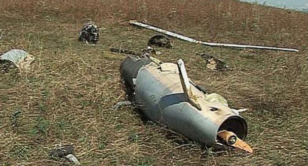 Shot-down drone. Photo from official site of Defence Army of Nagorno-Karabakh (http://nkrmil.am/main/am/newsMore370.html)
