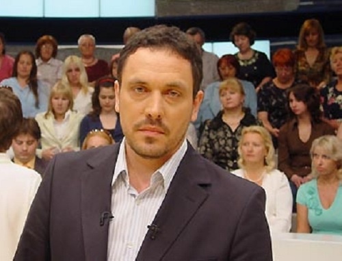 Maxim Shevchenko. Photo by the press-service of "Perviy Kanal" (The First Channel)