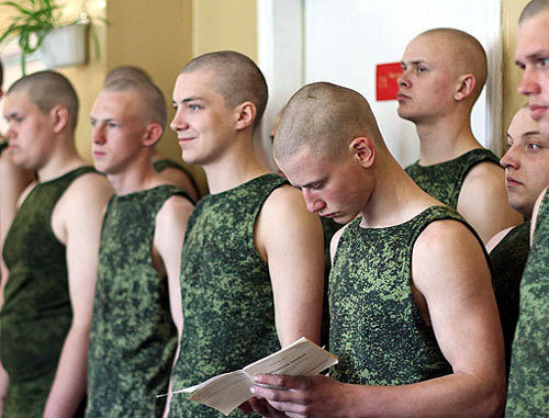 Conscripts. Courtesy of the press service of the Southern Military District