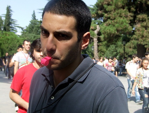 Students at the action against torture in prisons, Tbilisi, September 19, 2012. Photo by Edita Badasyan for the "Caucasian Knot"