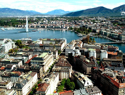 Geneva, Switzerland. Photo from http://en.wikipedia.org