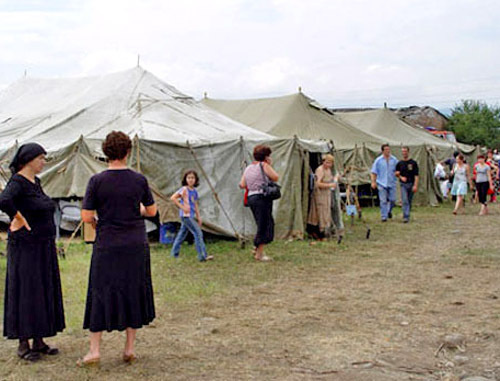 Territory of temporary accommodation centre (TAC) "Promzhilbaza" in Karabulak, Ingushetia. Photo from http://sp-analytic.ru