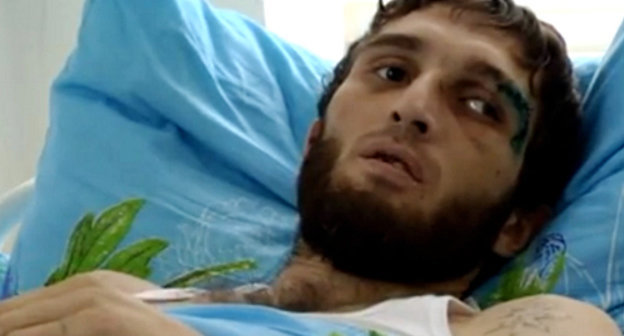 Mukhamed Khabilov in the Republic's Clinical Hospital in Nalchik: a still from the video clip of the Kabardino-Balkarian Republic's Human Rights Centre: http://zapravakbr.ru
 