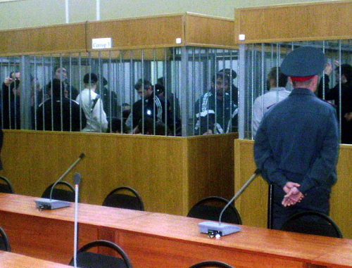 Hearings at the Supreme Court of Kabardino-Balkaria on the case of the attack on Nalchik. March 19, 2009. Photo by Ludmila Maratova for the "Caucasian Knot"