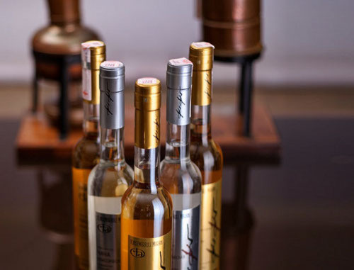 Products of the company "Kindzmarauli Marani". Courtesy of the http://www.kmwine.ge