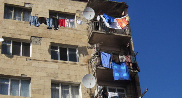 The student dormitory of the Artsakh State University in Stepanakert, Nagorno-Karabakh, April 2013. Photo by Alvard Grigoryan for the "Caucasian Knot"