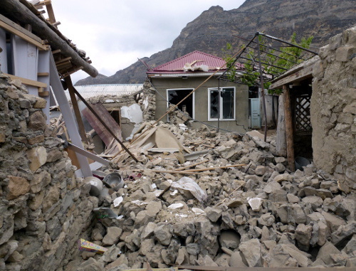 Houses in the village of Gimry, Untsukul District of Dagestan, destroyed during the special operation; May 2013 Photo by Akhmed Magomedov for the "Caucasian Knot"