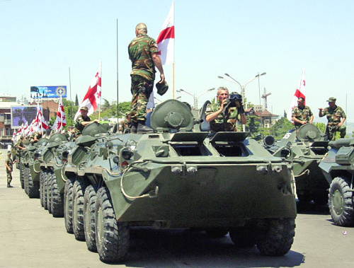 BTR-80 of the Georgian armed forces in parade on the Independence Day.
Photo: shioshvili, http://ru.wikipedia.org/