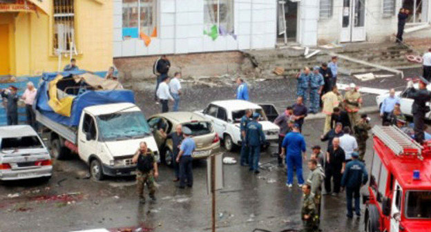 At the scene of the act of terrorism in the central market of Vladikavkaz, September 9, 2010. Photo by Felix Kireev, "Ossetia-Kvaisa"