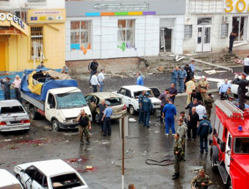 At the scene of the act of terrorism in the central market of Vladikavkaz, September 9, 2010. Photo by Felix Kireev, "Ossetia-Kvaisa"