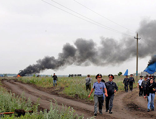 After an action of protest against mining nickel in Novokhopersk district of Voronezh region, June 22, 2013. Source: Save Khoper movement, http://savekhoper.ru/