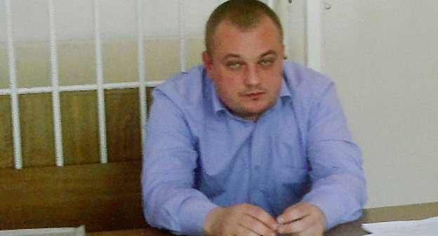 Evgeniy Kuzyur, lawyer of Ruslan Rakhaev at the court session on April 29, 2013. Photo by the “Caucasian Knot”.