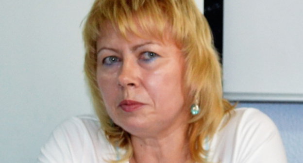 Marina Dubrovina, lawyer of Nikolai Yarst, at a press-conference in Sochi, June 27, 2013. Photo by Svetlana Kravchenko for the “Caucasian Knot”. 