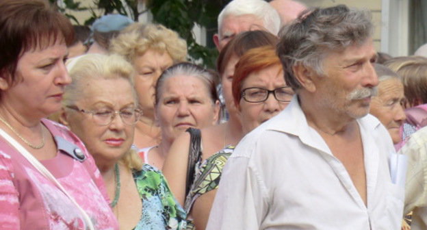 Participants of the ecological rally in Abinsk. Krasnodar region, August 17, 2013. Photo by Natalya Dorokhina for the "Caucasian Knot"