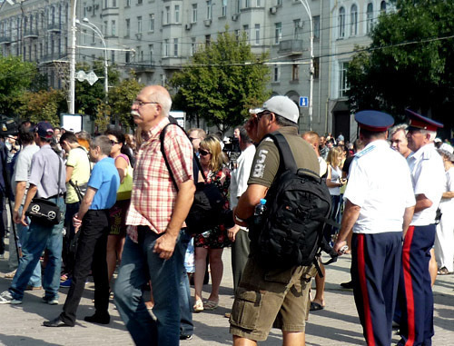 Rally against corruption and ethnic crime. Rostov-on-Don, August 18, 2013. Photo by Olesya Dianova for the “Caucasian Knot”. 