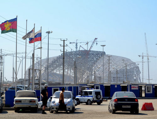 Checkpoint of Olympic park. Sochi, June 27, 2013. Photo by Svetlana Kravchenko for the ‘Caucasian Knot’