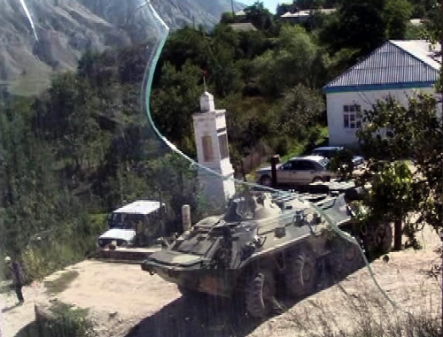 Special operation in Verkhnie Ubeki village, Levashinsky District, Dagestan. August 30, 2013. Photo: nac.gov.ru