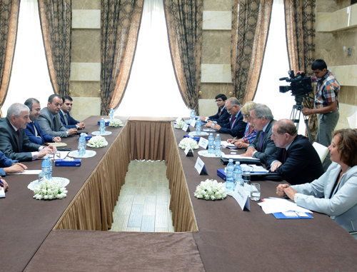 Memebers of the Parliamentary Assembly of the Council of Europe (PACE) during their visit to the CeC of Azerbaijan. Baku, September 11, 2013. Photo: http://msk.gov.az/