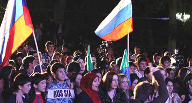 Opening of youth educational forum "Caspian Sea-2013". Dagestan, September 25, 2013. Photo: Committee on Youth Affairs of Dagestan