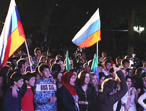 Opening of youth educational forum "Caspian Sea-2013". Dagestan, September 25, 2013. Photo: Committee on Youth Affairs of Dagestan