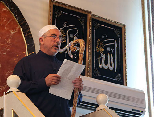 Ingushetia, festive sermon on the occasion of Eid al-Adha in the central Mosque of Nazran. Photo by press service of the Head of Ingushetia Republic. 