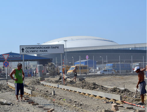 Olympic construction in Imeretin Valley. Sochi, June 2013. Photo by Svetlana Kravchenko for the "Caucasian Knot"