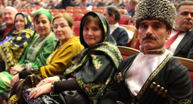 Participants of the Congress of Peoples of Russia in Makhachkala. October 18, 2013. Photo by Patimat Makhmudova for the "Caucasian Knot"