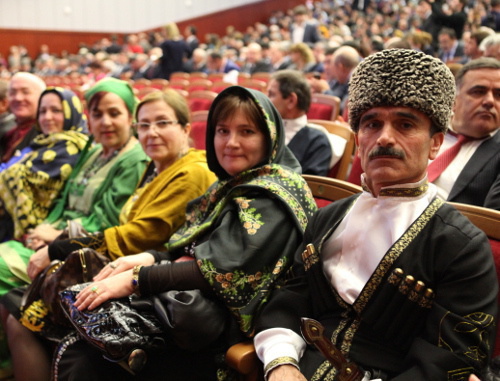 Participants of the Congress of Peoples of Russia in Makhachkala. October 18, 2013. Photo by Patimat Makhmudova for the "Caucasian Knot"