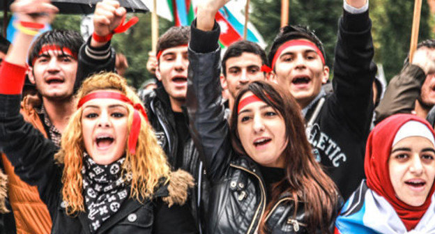 Rally demanding to cancel the outcome of the presidential election. Baku, October 27, 2013. Photo by Aziz Karimov for the ‘Caucasian Knot’. 