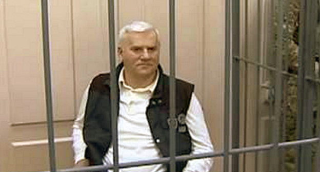 Said Amirov in the court, Moscow, June 2, 2013. Photo taken from video reportage of ‘Zvezda’ TV Channel, http://tvzvezda.ru