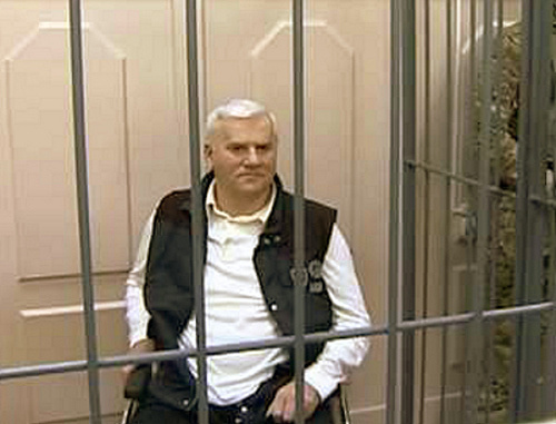 Said Amirov in the court, Moscow, June 2, 2013. Photo taken from video reportage of ‘Zvezda’ TV Channel, http://tvzvezda.ru