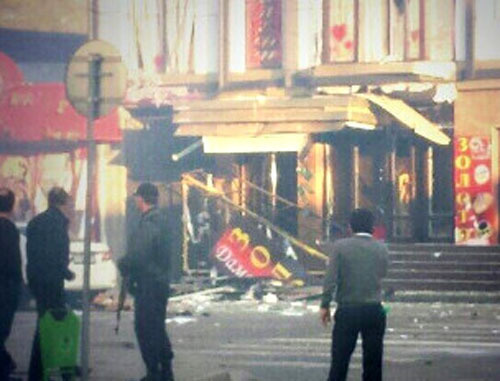 At the site of explosion. Makhachkala, October 30, 2013. Photo Twitter.com/Ramazan Gaziev