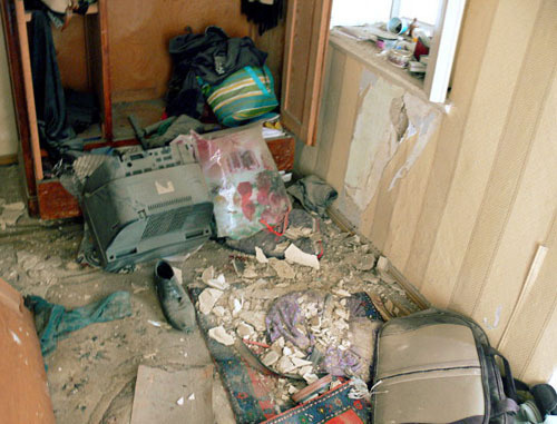 One of the houses that were blown up in Buynaksk whose masters are suspected of terrorist activities. Dagestan, May 8, 2013. Photo by the "Caucasian Knot" correspondent