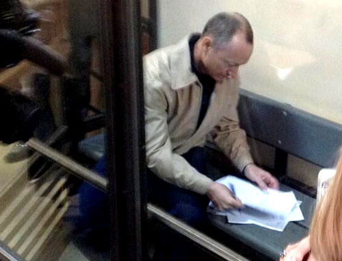 Mikhail Savva in the courtroom. Krasnodar, November 5, 2013. Photo by Igor Kharchenko