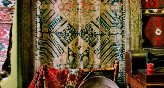 Antique Karabakh carpets in the museum of carpets. Nagorno-Karabakh, the city of Shushi, July 18, 2013. Photo by Alvard Grigoryan for the "Caucasian Knot"