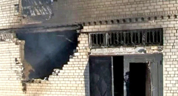 A private house in Said Afandi street where Dmitry Sokolov and his accomplices were blocked. The village of Semender, Kirov District of Makhachkala, November 16, 2013. Photo: http://nac.gov.ru/