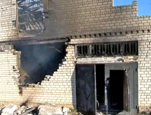 A private house in Said Afandi street where Dmitry Sokolov and his accomplices were blocked. The village of Semender, Kirov District of Makhachkala, November 16, 2013. Photo: http://nac.gov.ru/