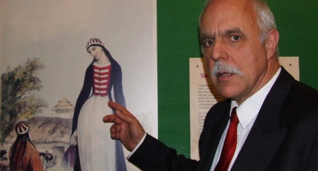 Wulf Koepke, Director of the Ethnographic Museum of Hamburg, at the exhibition dedicated to Circassian nationals, Hamburg, November 24, 2013. Photo by Edita Badasyan for the ‘Caucasian Knot’. 