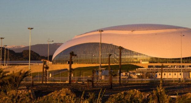 The Bolshoi Ice Palace. Sochi, November 2013. Photo by the press service of the State Corporation Olympstroy, http://www.sc-os.ru/