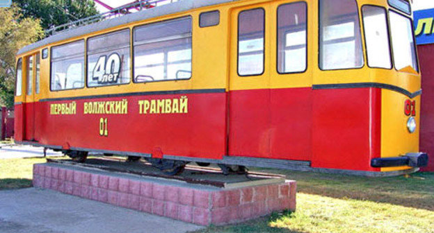 First tram in Volzhsky. Volgograd Region. Photo http://www.admvol.ru/