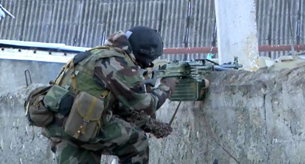 Antiterrorist operation in the village of Zhankhoteko. Kabardino-Balkaria, December 6, 2013. Photo nak.fsb.ru