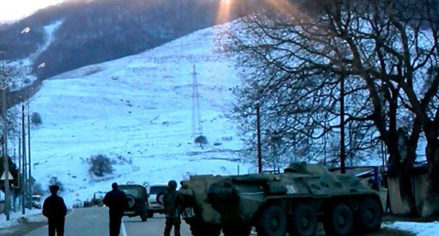 Special operation in the village of Zhankhoteko in the Baksan District of Kabardino-Balkaria, December 6, 2013. Photo: http://nac.gov.ru/