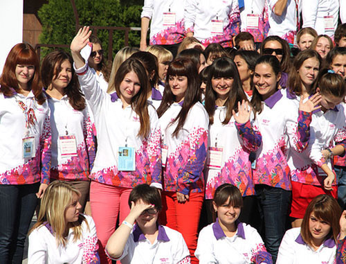 Sochi 2014 Volunteer Team. Photo by Krasnodar administration, http://krd.ru/