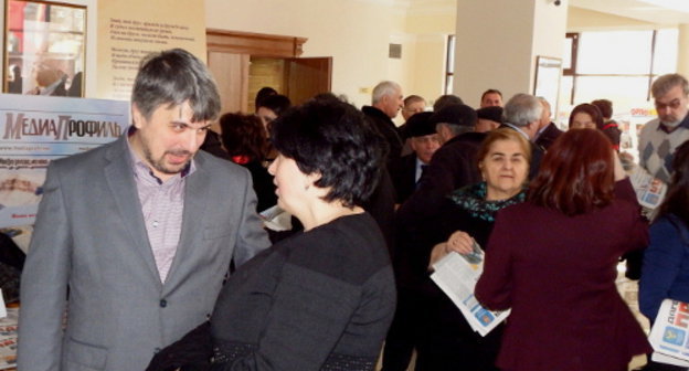 Participants of media festival in Dagestan. Makhachkala, December 10, 2013. Photo by Timur Isaev for the ‘Caucasian Knot’. 