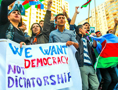 Protect against results of presidential elections in Azerbaijan. Baku, October 12, 2013. Photo by Aziz Karimov for the ‘Caucasian Knot’.  