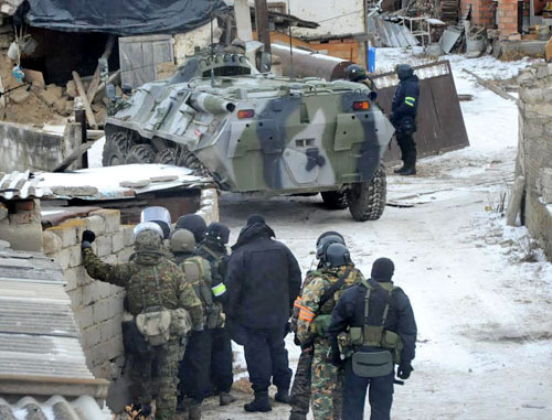 Special operation held in the village of Bylym, Elbrus District of Kabardino-Balkaria. December 16, 2013. Photo http://nac.gov.ru/