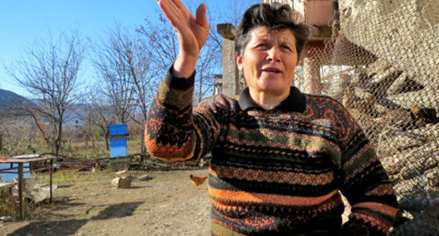 Resident of Djivani village Karine Arutyunyan. Nagorno-Karabakh, December 5, 2013. Photo by Alvard Grigoryan for the "Caucasian Knot"