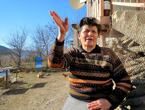 Resident of Djivani village Karine Arutyunyan. Nagorno-Karabakh, December 5, 2013. Photo by Alvard Grigoryan for the "Caucasian Knot"